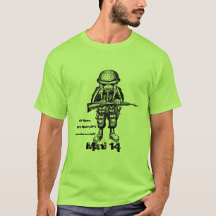T-skjorta för coola för Ruger kortkort 14 milit T-shirt