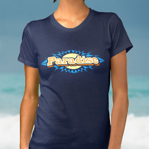 T-skjorta för damer för blått för t-shirt