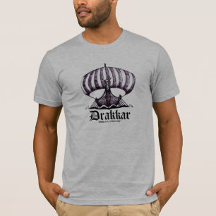 T-skjorta för Drakkar viking fraktcoola design T-shirt