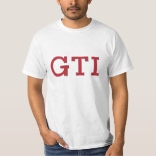 T-skjorta för emblem för VDUB GTI (rött - silve Tee Shirt