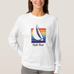 T-skjorta för fartygfärgSquare_Myrtle strand Tee