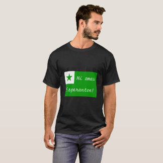 T-skjorta för flagga för Mi-amasEsperanton T-shirt