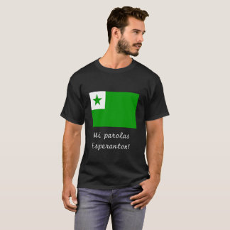 T-skjorta för flagga för Mi-parolasEsperanton T-shirt