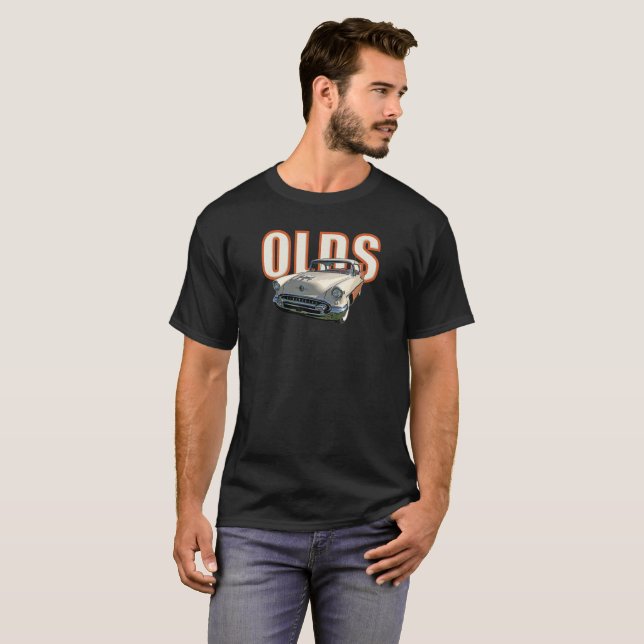 T-skjorta för full färg '55 Olds Tee Shirt (Hel framsida)