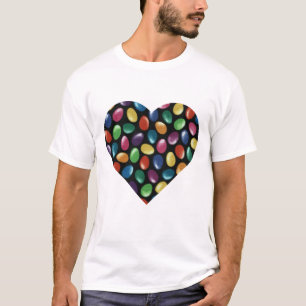 T-skjorta för gelébönahjärta tee shirt