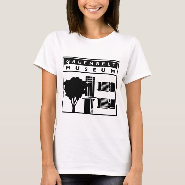 T-skjorta för Greenbeltmuseumlogotyp T Shirt (Framsida)