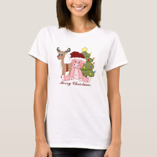 T-skjorta för julhelgdaggris tee shirt