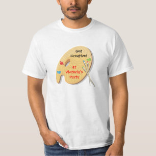 T-skjorta för konstmålningparty tee