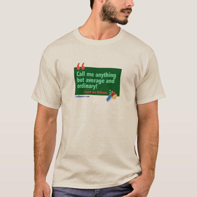 T-skjorta för konstWilliams citationstecken T Shirt (Framsida)