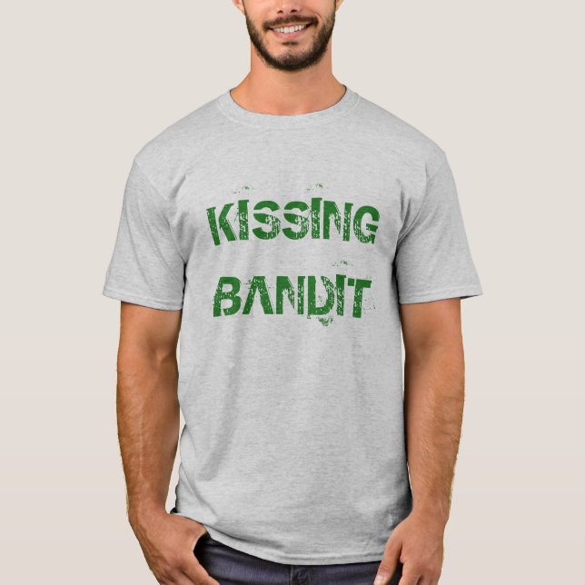 T-skjorta "för kyssande bandit" t-shirt (Framsida)