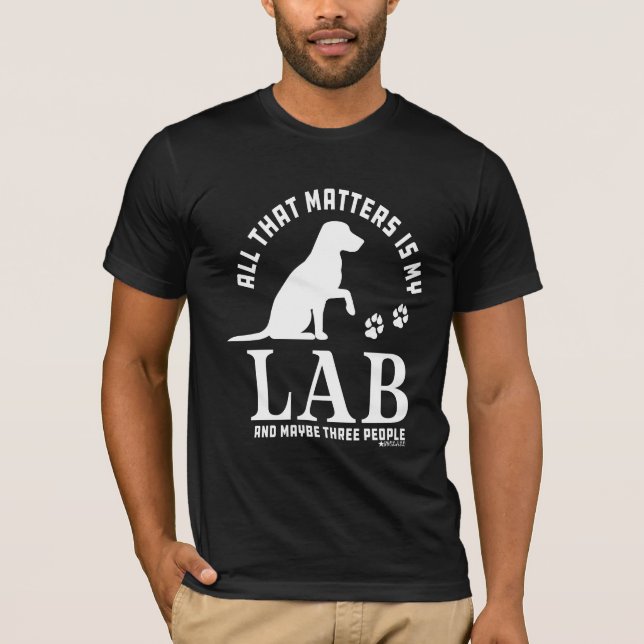 T-skjorta för Labrador retriever T Shirt (Framsida)