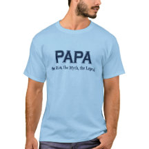 T-skjorta för legend för pappamanMyth