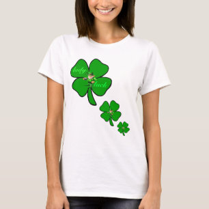 T-skjorta för leprecon för klöver för löv fö tee