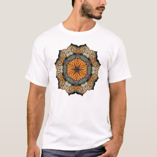 T-skjorta för monarkfjärilsmandala t shirt