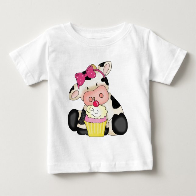 T-skjorta för muffinkobebis tee shirt (Framsida)