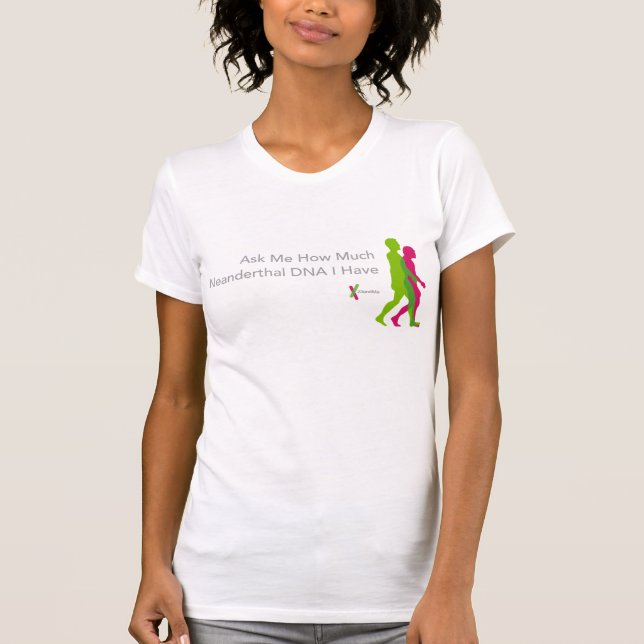 t-skjorta för Neanderthal 23andMe Tee (Framsida)