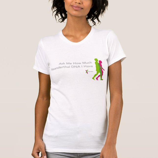 t-skjorta för Neanderthal 23andMe Tee Shirt (Framsida)