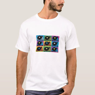 t-skjorta för oldskoolvinylturntable t-shirt