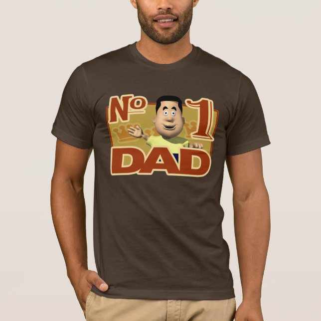T-skjorta för pappa #1 t-shirt (Framsida)