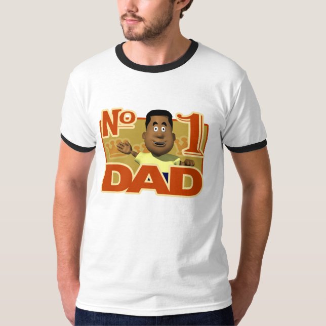 T-skjorta för pappa #1 tee (Framsida)