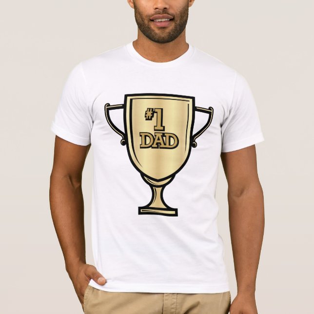 T-skjorta för pappa #1 tee (Framsida)