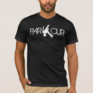 T-skjorta för Parkour flipvit Tröja