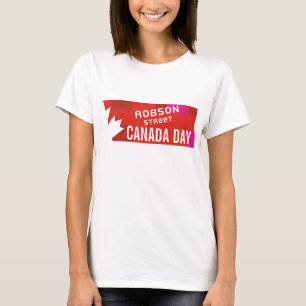 T-skjorta för ROBSON GATAKanada dag T Shirt
