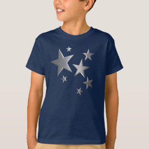 T-skjorta för roligt för ungesilverstjärna t shirt