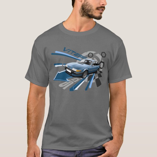 T-skjorta för Rover sd1 Vitesse T Shirt (Framsida)