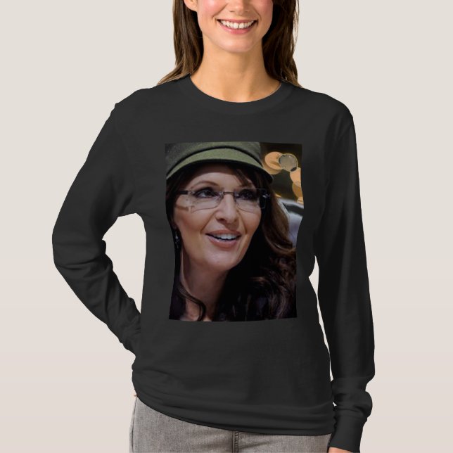 T-skjorta för Sarah Palin Teaparty T-shirt (Framsida)