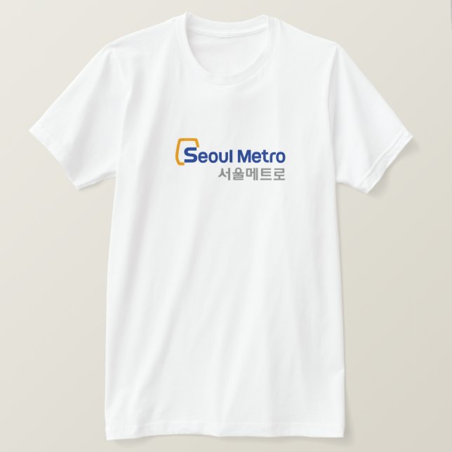 T-skjorta för Seoul korea metrotunnelbanan T Shirt (Design framsida)