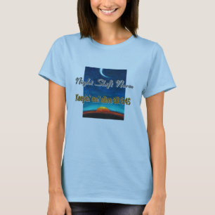 T-skjorta för sjuksköterska för nattförskjutni t-shirt