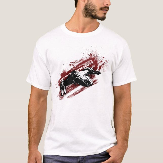T-skjorta för skurkrollbombplanstänk tee shirt (Framsida)