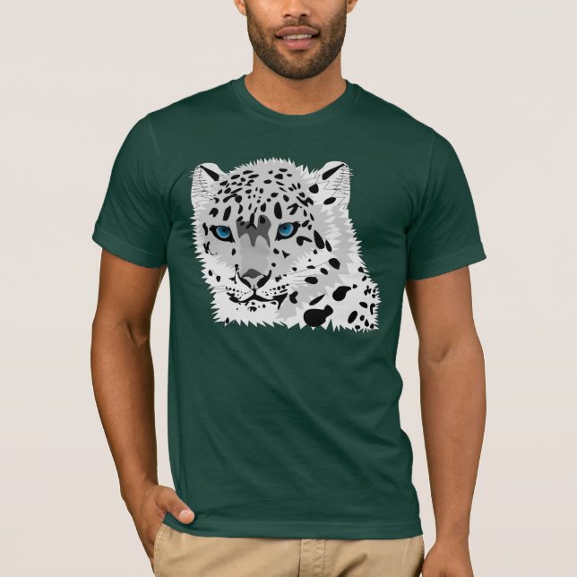 T-skjorta för snöleopard tee (Framsida)