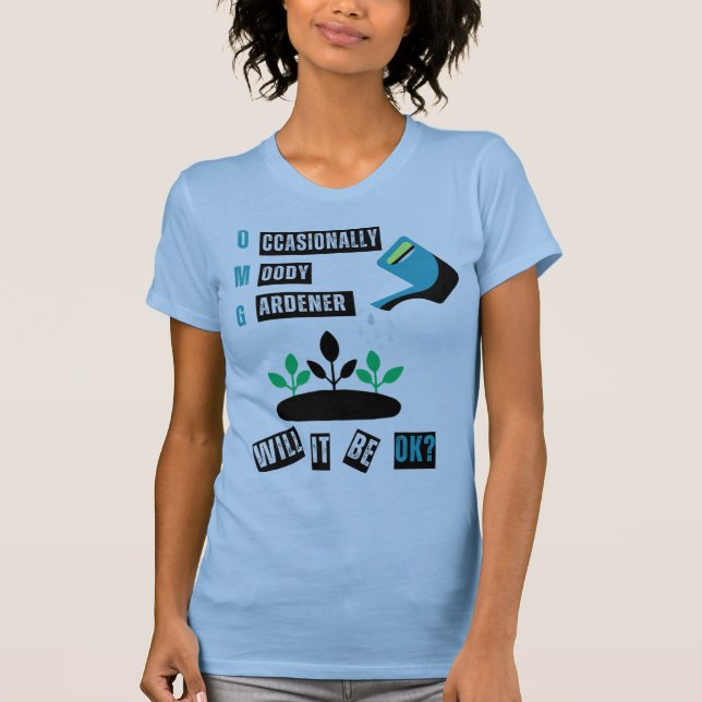 T-skjorta för trädgårdsmästare dam t shirt (Framsida)