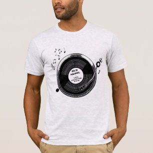 T-skjorta för turntable för samlare för dj för tee shirt