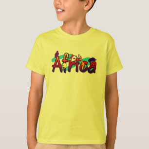 T-skjorta för ungar för kall & rolig vild för t-shirt