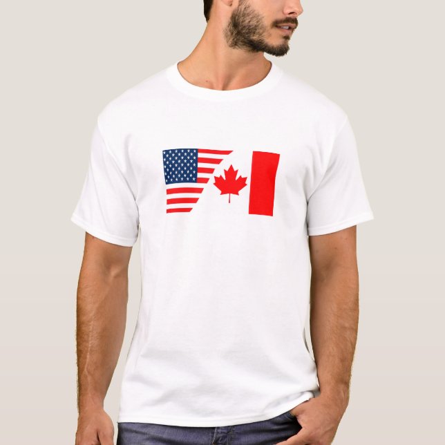 T-skjorta Kanada-US Tee Shirt (Framsida)