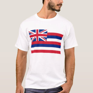 T-skjorta med flagga av Hawaii statliga USA T-shirt