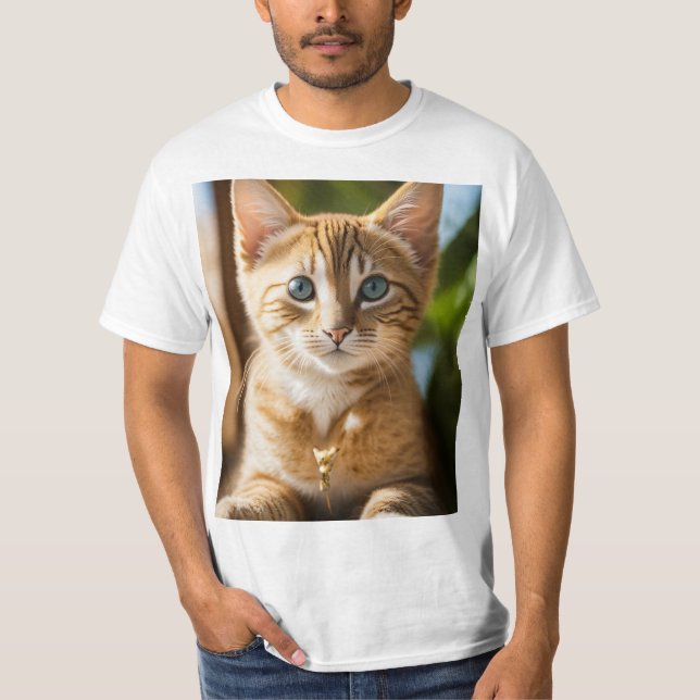 t skjorta med kattunge shirt (Framsida)