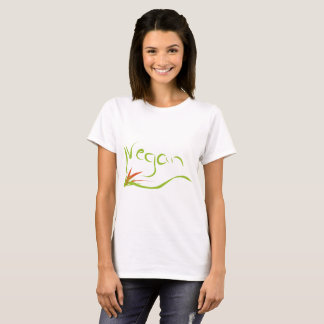 t-skjorta med veganmeddelandet t-shirt