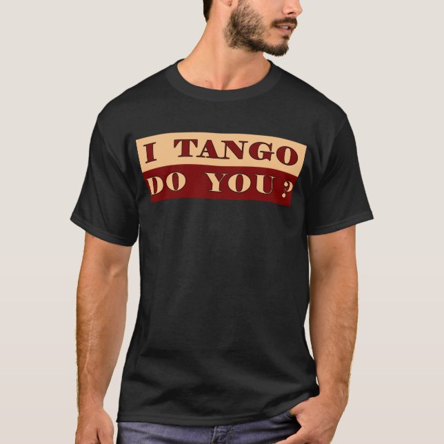 t-skjorta mig röd tango t-shirt (Framsida)