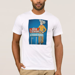 t-skjortan med stort Texanneon undertecknar T Shirt