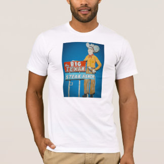 t-skjortan med stort Texanneon undertecknar T Shirt