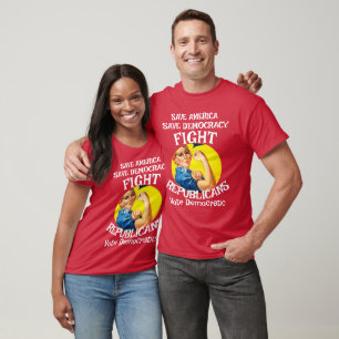 T-SKJORTER TSA KVINNLIGA DOJ FV REPUBLIKANSKA PART T SHIRT