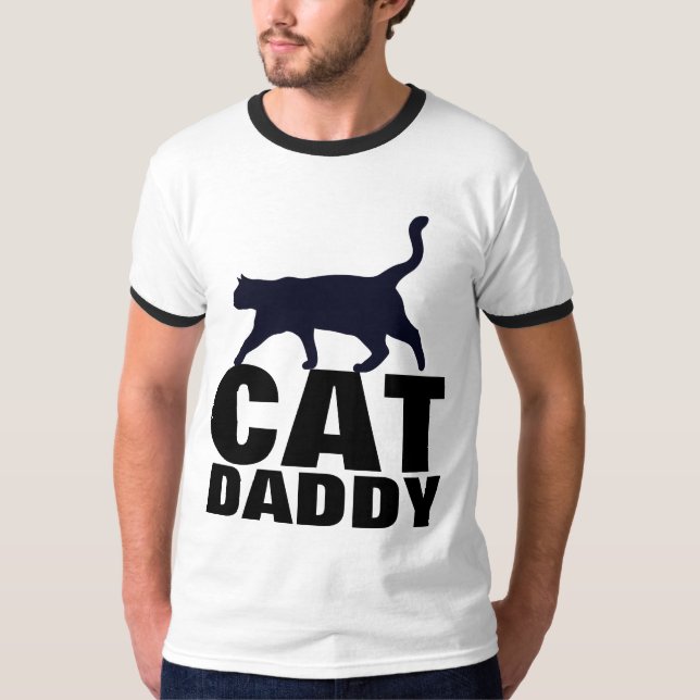 T-skjortor för KATTPAPPA (PAPPA) Tee (Framsida)