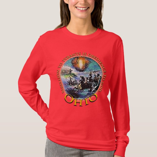 T-skjortor för Ohio Teaparty Tee (Framsida)