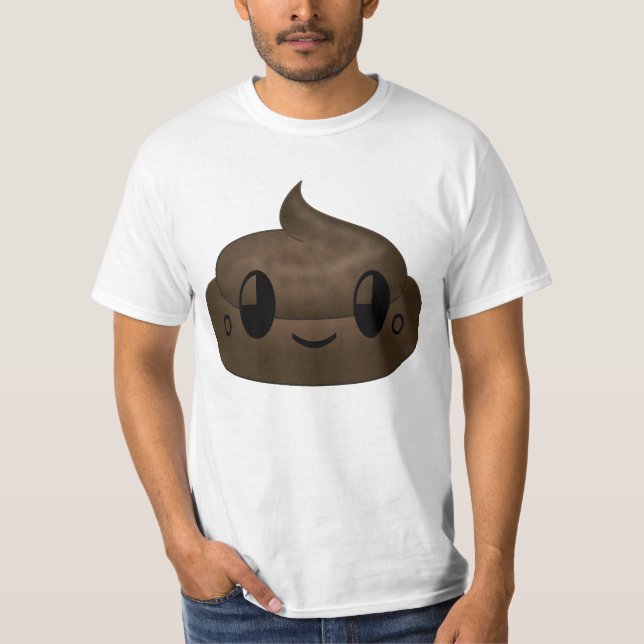 T-skjortor för POOP EMOJI Tee (Framsida)