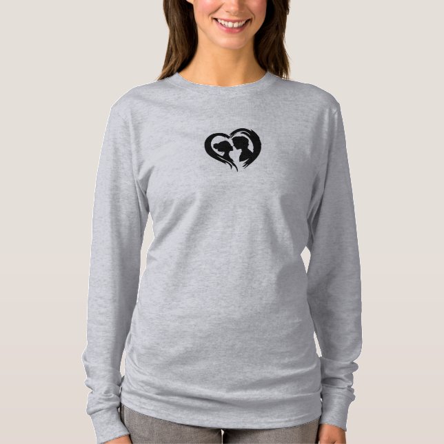 T-skjortor med grått-log t shirt (Framsida)