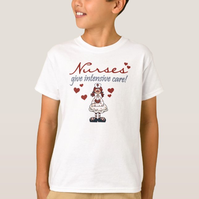 T-skjortor och gåvor för sjuksköterskageintensivvå tee shirt (Framsida)
